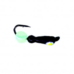 Мормышка вольф. Рефлекс-М 2 Муравей Черн, Лайм Глаз + Шар Зеленый 0,3гр 1шт.