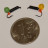 Мормышка вольфрамовая Столбик 2 с камнем Кошачий глаз 328