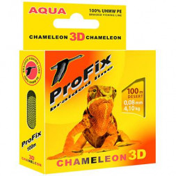 Леска плетеная AQUA ProFix Chameleon 3D Desert 0.18 100м