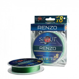 Леска плетеная Sprut Renzo Soft Premium X 8 Dark Green 0.12 140м