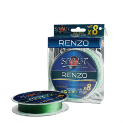 Леска плетеная Sprut Renzo Soft Premium X 8 Dark Green 0.18 140м