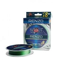 Леска плетеная Sprut Renzo Soft Premium X 8 Dark Green 0.20 95м
