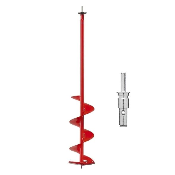 Шнек MORA ICE Easy Cordless для шуруповёрта, диам. 150 мм. с прямыми ножами и адаптером 18мм.