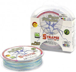 Леска плетеная Power Phantom Synapse PE multicolor 0.10 110м