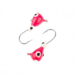 Мормышка вольфрамовая Spider Капля с ушком краш. MW-SP-1140-282P обмаз. с камнем