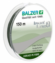 Шнур Balzer Iron Line 8x Green  0,18 мм 150 м 12,7 кг