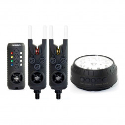 SONIK Комплект сигнализаторов с пейджером и лампой GIZMO 2+1 Set Red, Yellow + Bivvy Lamp HC0003