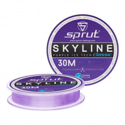 Леска SPRUT Skyline Fluorocarbon Composition Classic purple 0.105 30м