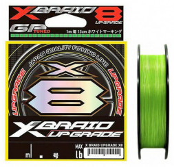 Шнур YGK X-Braid Upgrade X8 150м Green #0.6, 0.128мм, 14lb, 6.3кг