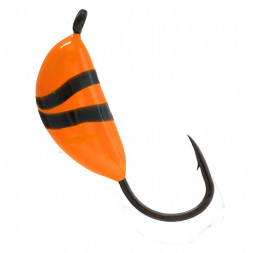 Мормышка вольфрамовая Lumicom Банан с ушком Ф2 обмазка винт OrBL, цена за 1 шт.