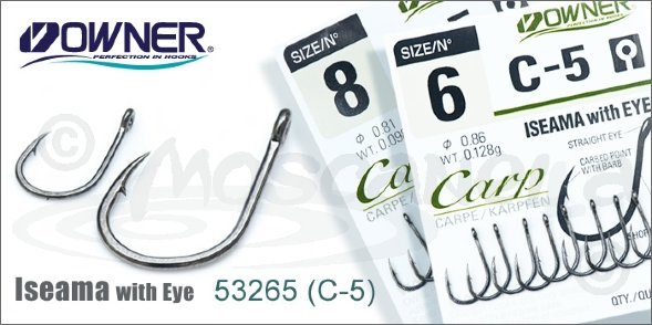 Крючок OWNER 53265-08 12шт Carp C-5