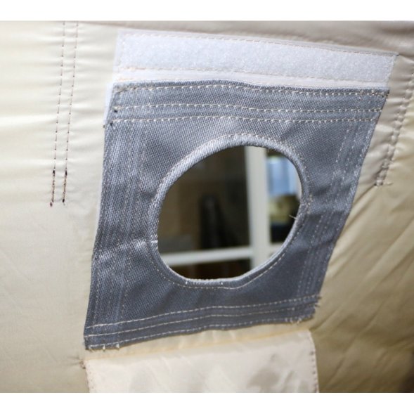 Термостойкая накладка на окно на газоотводную трубу D 100 мм