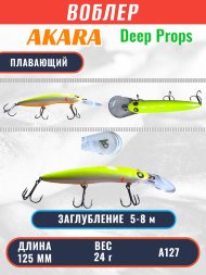 Воблер Akara Deep Winner 125F 24г DW125F-A127