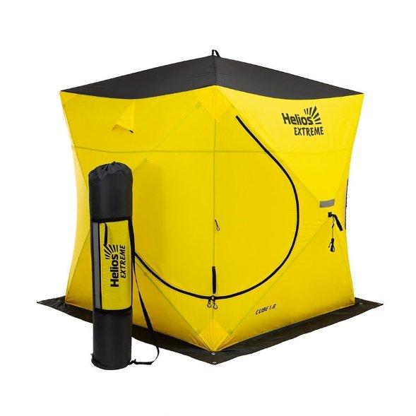 Палатка зимняя Helios Куб Extreme 1.8x1.8 V2.0 широкий вход HS-IST-CE-1.8