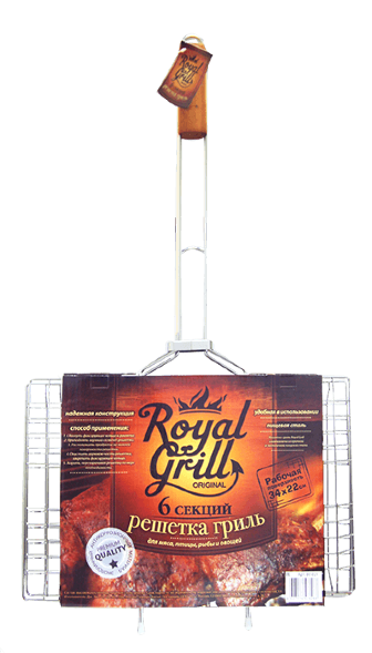 Решетка Royal Grill универс. 6 секций 340*220