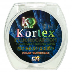 Леска монофильная Kyoda Kortex флюорокарбон d-0,39 мм L-30 м разрывная нагрузка 10,1 кг 6шт/упак