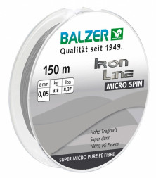 Шнур Balzer Iron Line 3x Micro Spin 0,05 мм 150 м 3,8 кг