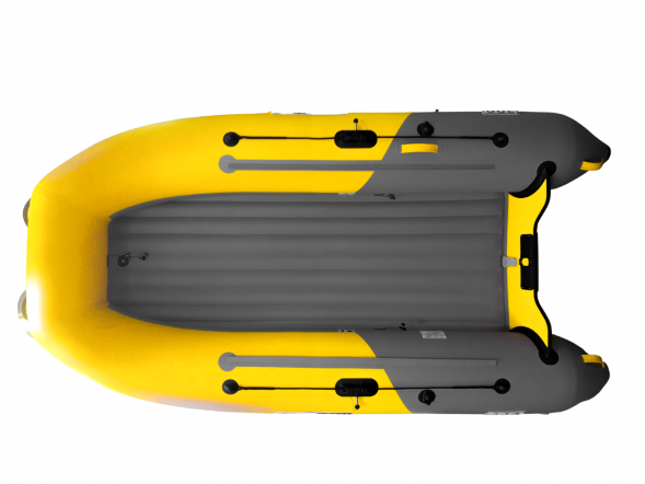 Надувная лодка Boatsman 300AS НДНД Sport графитово-желтый