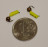 Мормышка вольфрамовая Столбик 2.5 с латунным шариком лимонный 460
