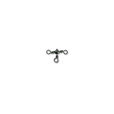 Вертлюг тройной Condor 90 град. Rarrel Cross-line Swivel, цвет Black Nikel, размер 5, 100шт.