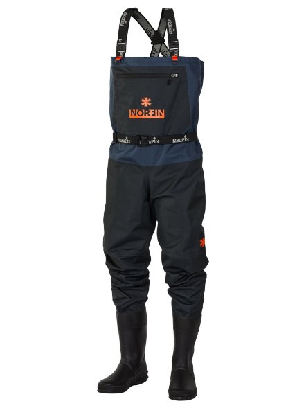Полукомбинезон забродный Norfin PILOT BOOTFOOT р.45-XL с сапогами резина