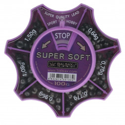 Набор грузил Balsax super soft фиолет. 0.64-1.50г