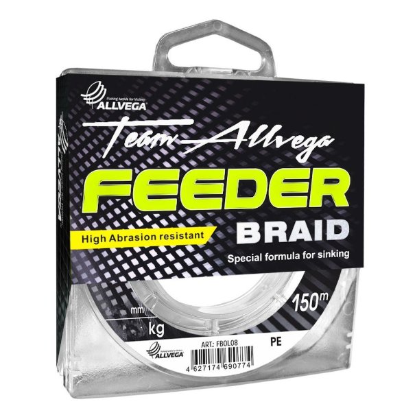 Леска плетеная Allvega Feeder Braid темно-олив. 0.12 150м