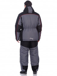 Костюм Huntsman Siberia LUX Серый/Черный тк. Breathable Р-р: 52-54, Рост: 182-188