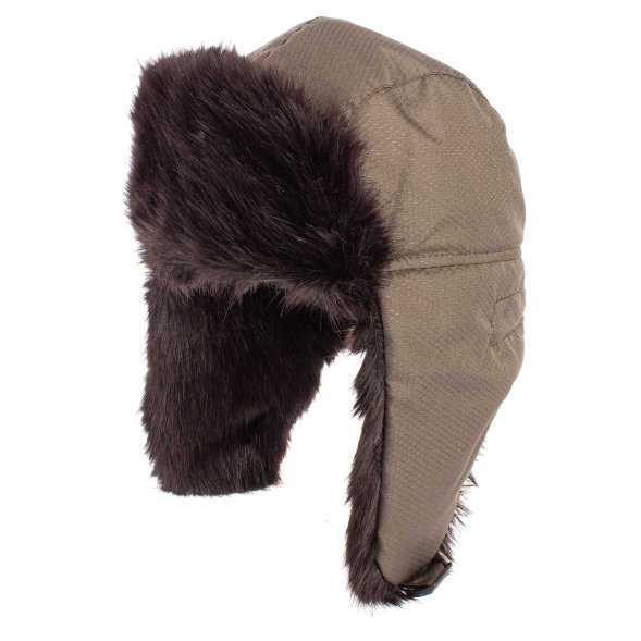 Шапка Huntsman ушанка Соболь Хаки тк. Cell Р-р 56-58