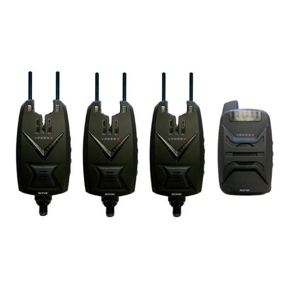 Комплект сигнализаторов с пейджером Sonik VADER-X 3+1 Set Red, Blue, Green HC0064