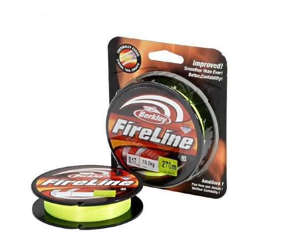 Леска плетеная BERKLEY FireLine Flame Green 0.12 110м New