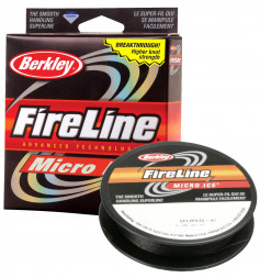 Леска плет. BERKLEY FireLine Micro Ice Smoke 0.06 45м 1135681