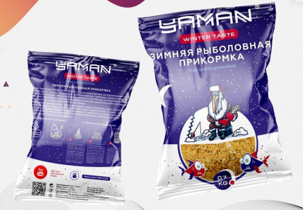 Прикормка Yaman Winter Taste Плотва зимняя увлажненная кокос, цв. чёрный, 700 г