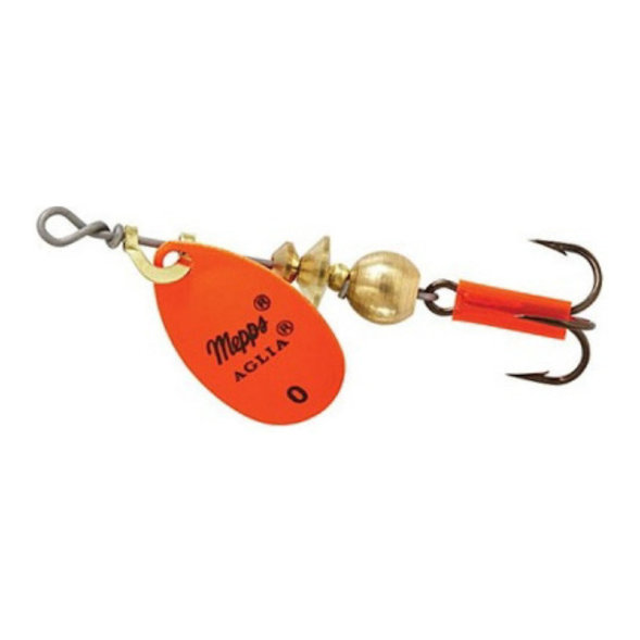 Блесна вращающаяся MEPPS Aglia Fluo №0 OR 2.5г 50965