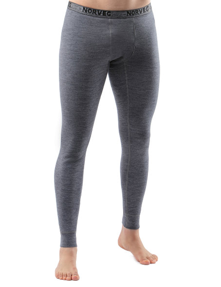 Кальсоны Norveg Soft Woolmark мужские, цвет серый меланж, разм L
