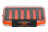 Коробка двусторонняя для мух и мормышек оранжевая 145х85х40 мм C-013 / ZY-12