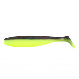 Виброхвост YAMAN PRO Sharky Shad, р.5,5 inch, цвет #32 - Black Red Flake/Chartreuse уп 5 шт.