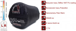 Спальный мешок INDIANA Camper R-zip от -6 C одеяло с подголов. 195+35Х90см