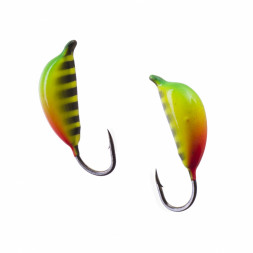 Мормышка вольфрамовая Lumicom Банан с ушком Ф5 покраска 315, цена за 1 шт.